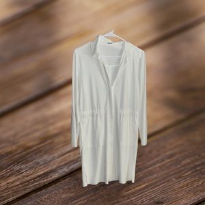 White Long Sleeve Dress - medium size